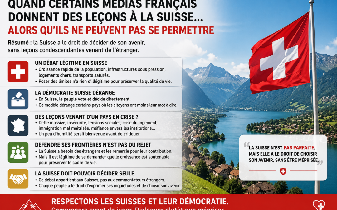 Une Suisse souvent jugée sans être comprise